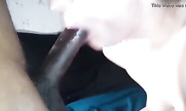 Milky Interracial Babe Takes Deepthroat Blowjob And Facial Cumshot