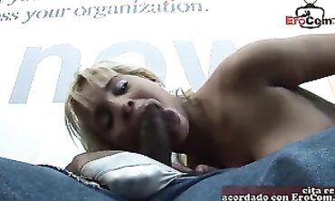 Spanish Blonde MILF Cougar Dominates Her First Solo Session