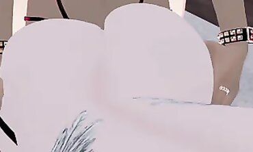 VRChat Futa Rough Doggystyle Creampie