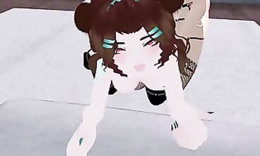 VRChat Futa Rough Doggystyle Creampie