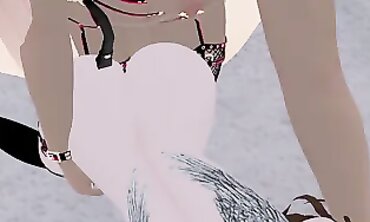 VRChat Futa Rough Doggystyle Creampie