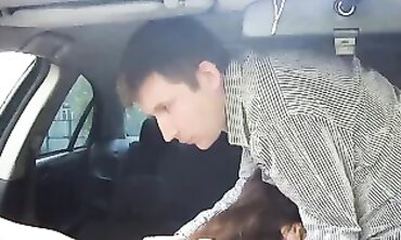 Alina Tumanova: Russian Cougar's Deep Throat in a Taxi