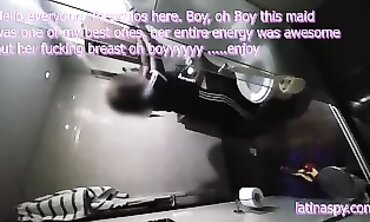 Caught Black Maid Gets Massaged and Groped