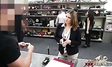 Foxy MILF Gets Hardcore Fuck in Supermarket Backroom