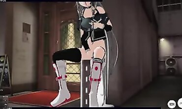 3 DIMENSIONAL ANIME Vocaloid IA Outdoors Strokes and Cums