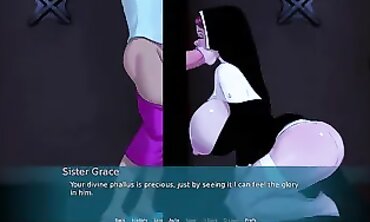 Lusty Nun Strips and Humps in Orgy Note