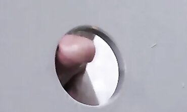 Cougar Jordan Maxx Gets Pounded Through Gloryhole By Son-in-Law