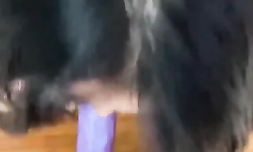 Italian MILF Desire Takes A Sloppy Blowjob With A Dildo