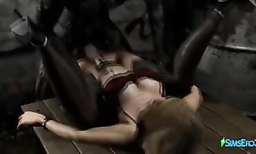 3D Animated Monster Rough Sex in Deserted City