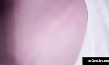 POV Webcam: Its Cleo Takes a Rough Cock Deep in Her Throat