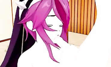 Rosaria Genshin Impact 3D Anime Blowjob and Creampie