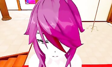 Rosaria Genshin Impact 3D Anime Blowjob and Creampie
