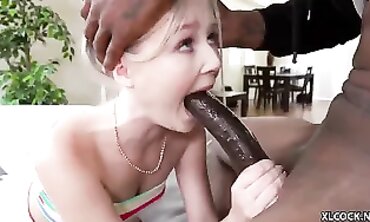 Petite Natalia Queen Gets Rough Interracial Fuck With Slim Poke