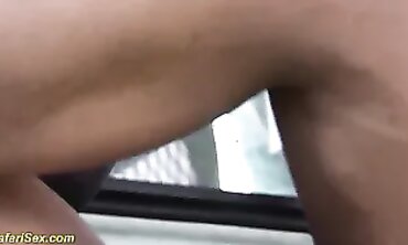 Ebony Cougar Gets Gangbanged in Rough Outdoor Sex