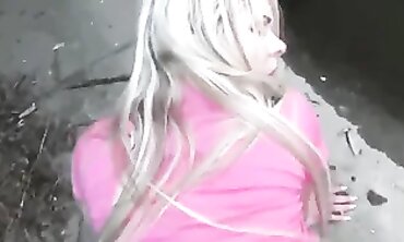 POV Blowjob and Creampie with a Platinum Blonde Slut