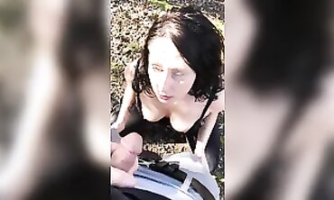Milf Gulps Spouse's Piss and Deepthroats His Cock Until He Cums