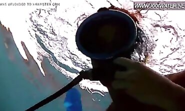 Minnie Manga Orgasms Underwater in the Pool
