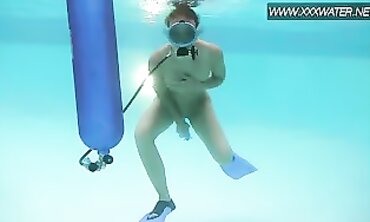 Minnie Manga Orgasms Underwater in the Pool