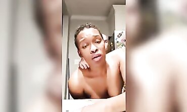 Thick Ebony Cutie Takes Milky's Big White Dick