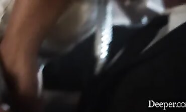 Ebony Cecilia Deepthroats Stranger While Boyfriend Watches