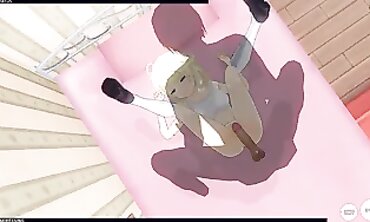 3D Anime: Rough Morning Creampie with Blonde Sister-in-Law