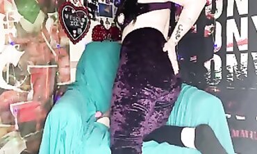 Goth MILF Love Shows Off Her New Dildo