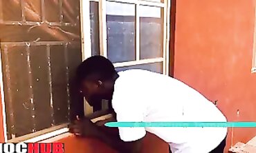 Tom's Ebony Massage and Blowjob