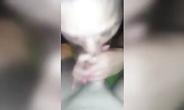 POV MILF Slut Takes Her First Blowjob Of The Day