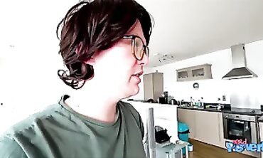 April Nymph Takes Double Dicks in POV Threesome