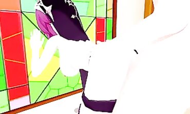 Rosaria Genshin Impact 3D Hentai: Babe Blowjob Creampie