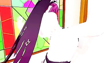 Rosaria Genshin Impact 3D Hentai: Babe Blowjob Creampie