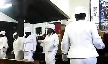 Ebony Matriarch Gets Banged In The Church