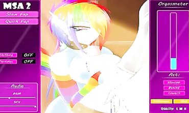 Rainbow Dash Big Ass Creampie and Handjob