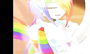 Rainbow Dash Big Ass Creampie and Handjob