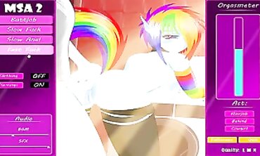 Rainbow Dash Big Ass Creampie and Handjob
