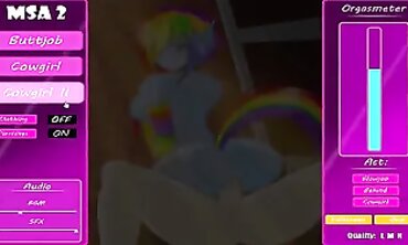 Rainbow Dash Big Ass Creampie and Handjob