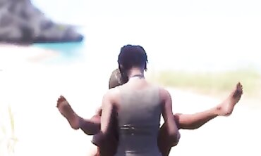 Max's Island Threesome with Maya and Milanna