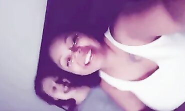 Ebony YoungStarBrazy Takes Huge Dick While Fiance Watches