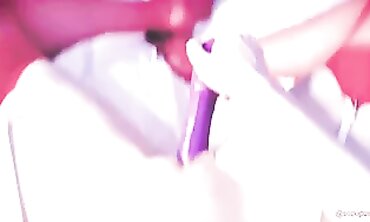POV: Skinny Babe in Garter Stockings Impaled by Huge Toy