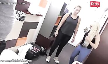 German Blonde Beauties Seduce Stranger for a Trio