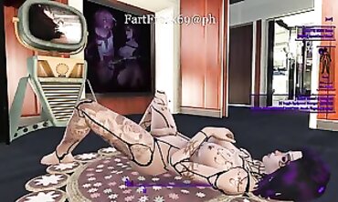 Gassy Babe Farts Into Her Big Ass
