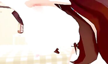 Amber Genshin Impact 3D Hentai Animation