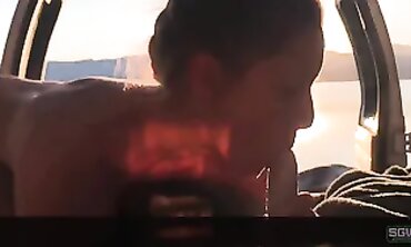 POV Blowjob and Cumshot in a Fresh Campervan