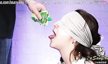 SanyAny Roleplays a Naughty Tasting Game With Her Best Friend