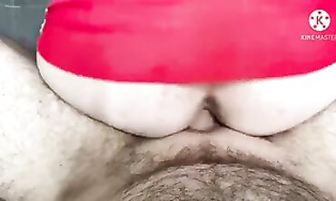 Russian MILF Red Takes a Double Blowjob in POV
