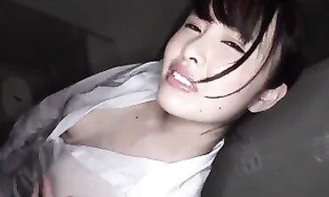 Lusty Asian College Babe Gets Fingering and Handjob