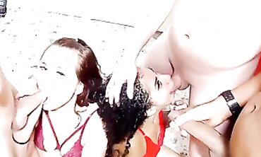 Latina Group Sex With A Huge Cock