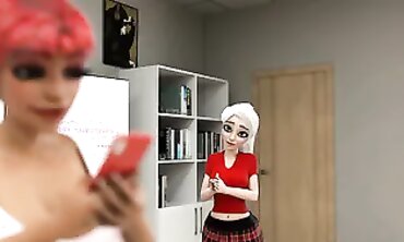 Slender Futa Student Gets Donked by BBC Professor