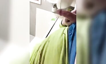 POV Quickie with the Brunette MILF on the Toilet