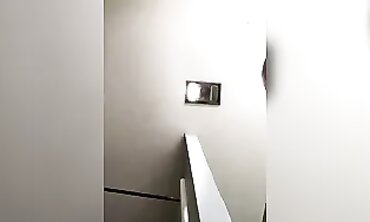 POV Quickie with the Brunette MILF on the Toilet